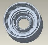 Apparatus support, housing, D3550N, 0.87 inch shaft, ARZ type, Niresist / BRG HSG: D3550N, .87, ARZ, NI-RST part number 10281196