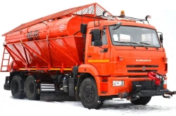 Combined KMD-65115-E5 sweeper on KAMAZ 65115-RS chassis