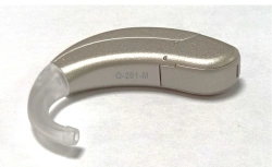 Digital programmable behind-the-ear hearing aid "Q-ton" in "Q-201-M" version