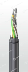 Power cable with aluminium conductors insulated with polyvinylchloride plasticate of reduced fire hazard for voltage , 66