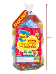 Bauer Kroha 1+ Children's Developmental Designer Toy 82 elements in a bag article 832