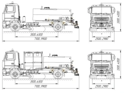 Autogudder AGS-5340 on the basis of chassis MAZ 534025