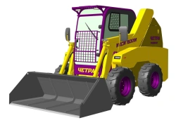 Frontal single-bucket wheeled construction loader MKSM 1600M (PK-16-01-01)