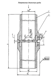 Block with diaphragm for pipelines of thermal power plants DN 50-700; PN 0-42 MPa
