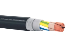 Power cables for voltage from 0,66 to 1 kV with insulation made of cross-linked polyethylene with PVC and PE sheath PvEKSHp