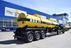 Semi-trailer-tanker, make UZST, type 9177, modifications: 9177-0000120 (frame, with EBS, trailer axle BPW HSFALU 9010-15 V36 61.