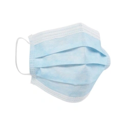 Medical disposable three-layer masks of nonwoven materials
