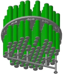 Separation stage with filter-coalescing and direct centrifugal filter elements SFCPCFE