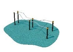 ATM-120 Multilevel uneven bars with the possibility of exercising for disabled persons and persons with limited health capabilit