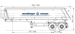 Tandem axle tipper semi-trailer MSK-236