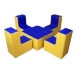 Set of upholstered furniture "Quartet"