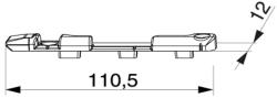 Locking strip KBE AD9, article number 373541