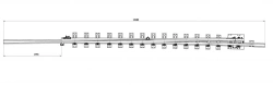 Curved frame rail with straight shank of project H01.003.2000.00-01