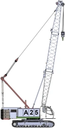 Crawler crane A25 (with the use of 131.17.00.000 cab and engines produced in the countries of the Eurasian Economic Community (E
