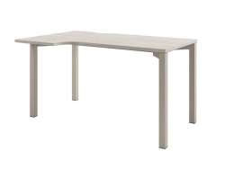 Ergonomic metal-framed writing desk