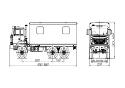 Workshop truck, model 677610, on chassis URAL 5557-78, URAL 5557-80, URAL 5557-82, URAL 5557-84, according to TU 29. 10. 59-002-