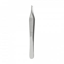 TP-03-248-12,1 1x2-tooth forceps, straight, 121 mm