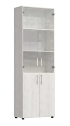 Wooden office furniture, for other public areas: Closed shelf rack