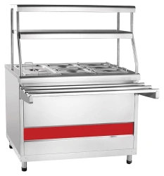 Electric kitchen marmite EMK-70KM kashir with heated shelf
