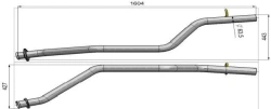 Exhaust pipe 33023-1203170-10
