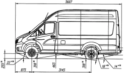 Chassis GAZelle NN, Modification A31R22, Diesel engine (OP RU K-RU.RU00.0000010.?2)