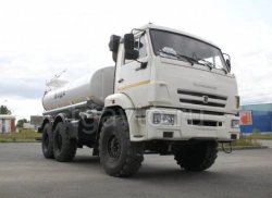 Tank truck for service water and brine solutions (ACV), UZST brand, type UZST03, modification 6621-45 on KAMAZ 5350-D5 chassis.