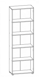 Wooden office shelving unit