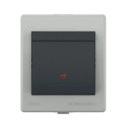 CADUCEUS ALING POWER Single-lever switch for open wiring with ON indication 16AX, 250V~, IP44, grey anthracite