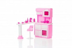 Kitchen for doll. Pink