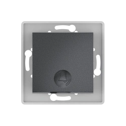 CADUCEUS ALING PRESTIGE Flush-mounted push-button switch 10A, 250V~, graphite, article no. 6010.2