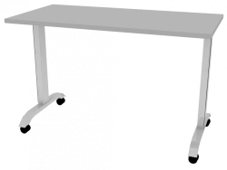 Table with swivelling table top (stapled) 1200x600x760mm (WxHxH)