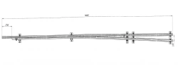 Straight frame rail with curved shank of project 2750.01.000RK2-01