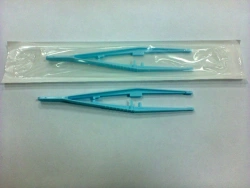 Disposable sterile polymer forceps 150 mm