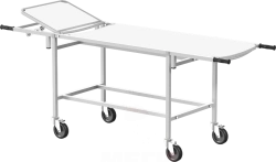 TBSp-01-MSK(401-01M) Trolley for transporting patients with removable panel made of metal sheet, with headrest, complete with ma