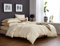 Bed linen in a set of cotton fabrics