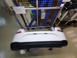 POLO NF rear bumper PDC 6N5 807 417*, where * is a symbol meaning all possible colours of bumper.
