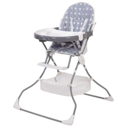 Polini kids highchair 252 Stars, grey-white, article number 0002135-16