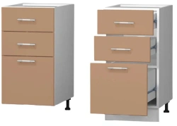 3 drawer kitchen table cupboard