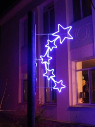 LED console (LED panel) "Vzlet" - decorative street lamp on brackets (modifications 220V, 24V, 12V),