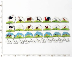 Poultry figurine set 5-7 cm