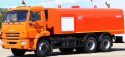 Machine for hydrodynamic cleaning of sewerage networks KO-512, type 65115-VKH, modification KO-512, base chassis: KAMAZ-651.