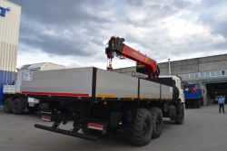 Special cargo truck with CMU produced by INMAN JSC on KAMAZ 5350-37 chassis. GIRD brand. Type 5849GF. Modification 584