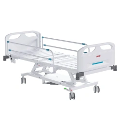 MEGI Tempo M Functional medical bed with electric height adjustment, plastic backrests, slatted side rails