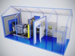 Screw compressor station - modular, containerised type: BAK