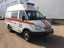 Means of transport for emergency services and police on the basis of GAZ-27057 chassis, model 32591A, 32591B, 32591C, 32591D, 3