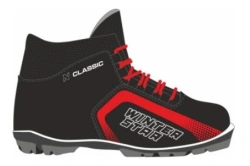 Winter Star classic ski boots black (logo red) S