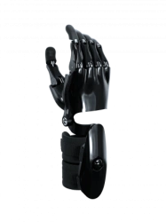 Node of active (traction) prosthetic hand, including at disembowelling and partial disembowelling of the hand PR0-UZ CYBI-F