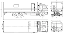Trucks trucks mod. 8751N1 without CMU on the basis of KAMAZ chassis mod. 65117-50
