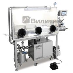 One-way glove box, VBOX PRO 1000 series with two glove ports