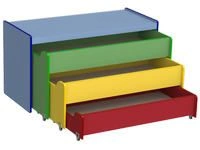 Pull-out children's bed